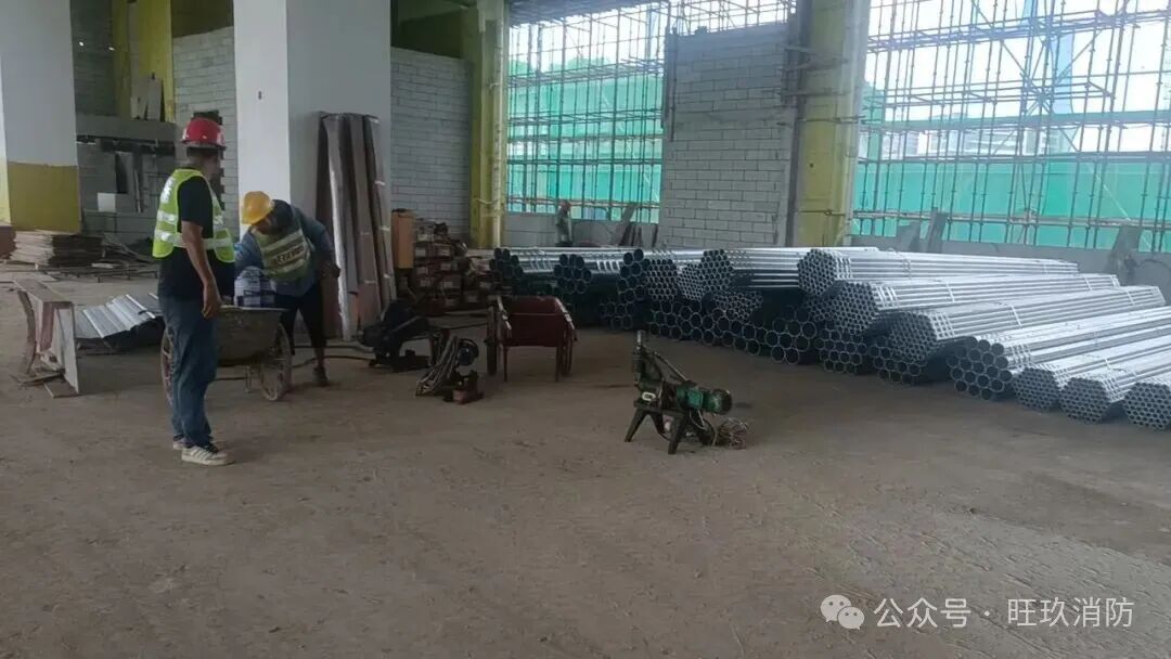 施工现场管材堆场